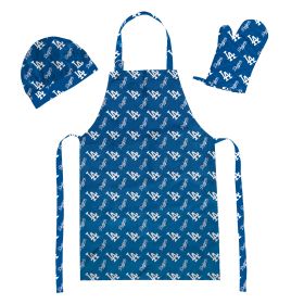 Dodgers OFFICIAL MLB 3-Piece Apron; Oven Mitt and Chef Hat Set