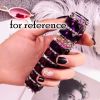 12ml Empty Perfume Dispenser Bottle Portable Atomizer Glass Rhinestone Fine Mist Spray Bottle; Purple