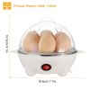 Electric Egg Cooker 7-Capacity BPA-Free Hard-Boiled Egg Maker w/ Auto-Off Measuring Cup