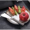 Multifunctional Apple Triangle Push Knife Potato Stainless Steel Fancy Fruit Knife Creative Carving Restaurant Plate Peeling Kni