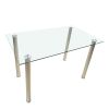 110CM Clear Color Dining Table Set (This product will be split into two packages) (replace 64512970)