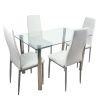 110CM Clear Color Dining Table Set (This product will be split into two packages) (replace 64512970)