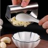 100% Stainless Steel Garlic Press Rocker Garlic Rocker Crusher Garlic Chopper Mincer Press Kitchen Garlic Masher Kitchen Tools