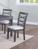 Dining Room Furniture Modern 6pcs Set Dining Table 4x Side Chairs and A Bench Rubberwood Unique Design Back Chair Wooden Top