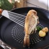 1pc Stainless Steel Frying Shovel For Egg Steak Fish Slice; Non-slip Frying Spatula; Leaky Shovel; Cookware; Kitchen Supplies