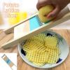 1pc Stainless Steel Vegetable And Fruit Slicing Tools Potato Lattice Salad Tools Creative Kitchen Utensils