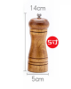 Wooden Grinder Pepper Mill Manual Pepper Ceramic Core Pepper Sea Salt Seasoning Bottle Base Set Kitchen Tools