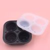 1pc Rose Ice Cube Mold Tray; Silicone 4-Cell Ice Cube Mold For Whiskey Cocktail Refrigerator Kitchen Utensils