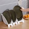 1pc Dish Storage Rack; Kitchen Dish Drain Rack; Plate Storage And Finishing Rack; Tableware Dinner Plate Rack